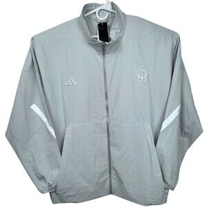 Adidas Men Size 3XL Track Jacket Pat Mahomes Too Cold Woven ZNE Grey JY3803 New